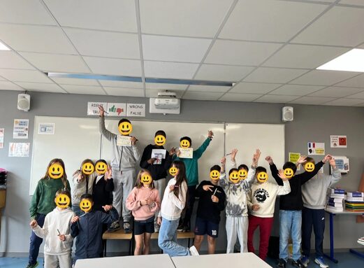 Une partie des finalistes su Spelling Bee en anglais.